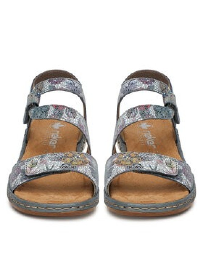 Rieker Sandały 659C7-90 Szary