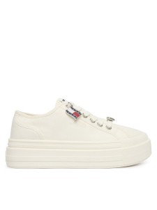 Tommy Jeans Sneakersy Tjw Flatform Sneaker Charms EN0EN02959 Biały