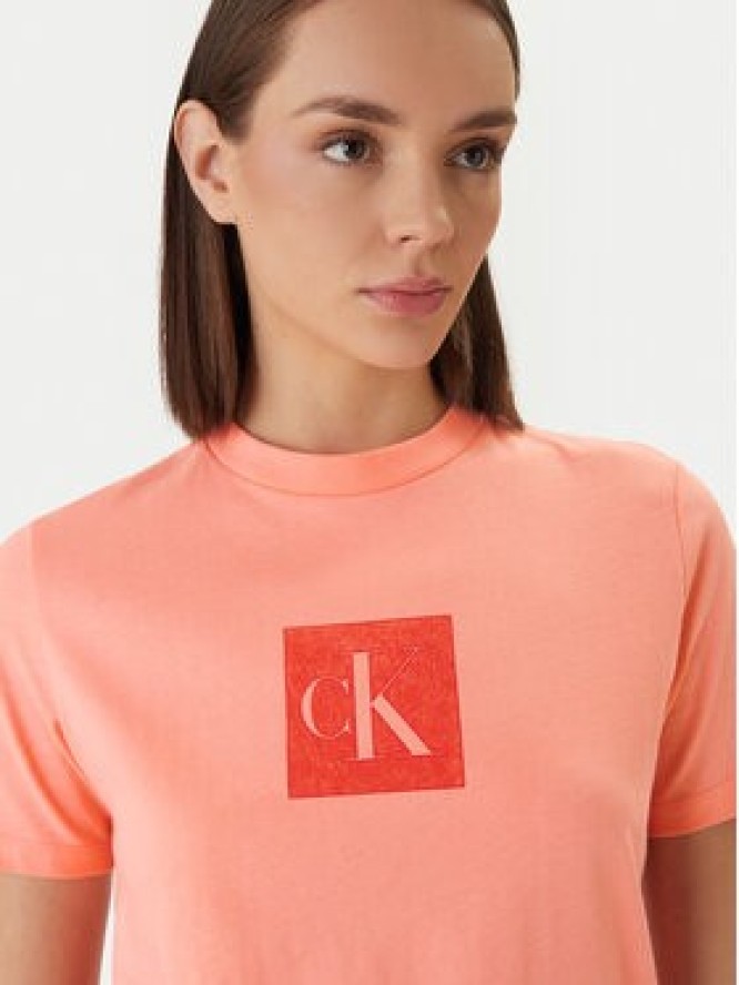 Calvin Klein Jeans T-Shirt LV047F819G Pomarańczowy Classic Fit