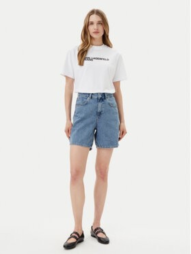 Karl Lagerfeld Jeans T-Shirt A1W17005 Biały Relaxed Fit