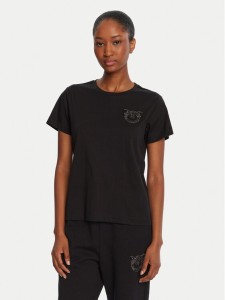 PINKO T-Shirt Nambrone 103320 A2RN Czarny Regular Fit