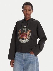 adidas Bluza Farm JL8607 Czarny Loose Fit