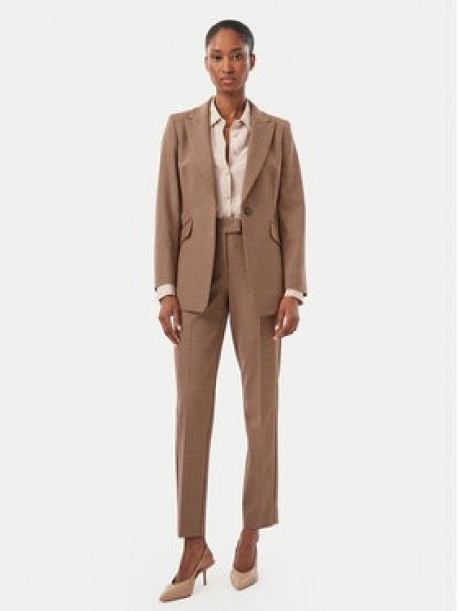 Marella Spodnie materiałowe Fuoco1 2623136172 Brązowy jasny Regular Fit