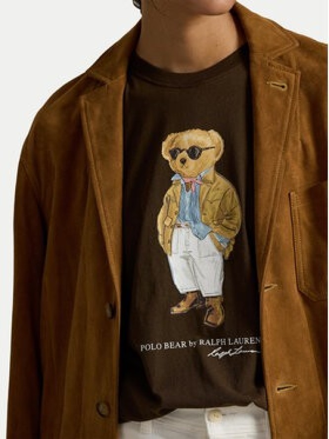 Polo Ralph Lauren T-Shirt 211A96599001 Brązowy Relaxed Fit