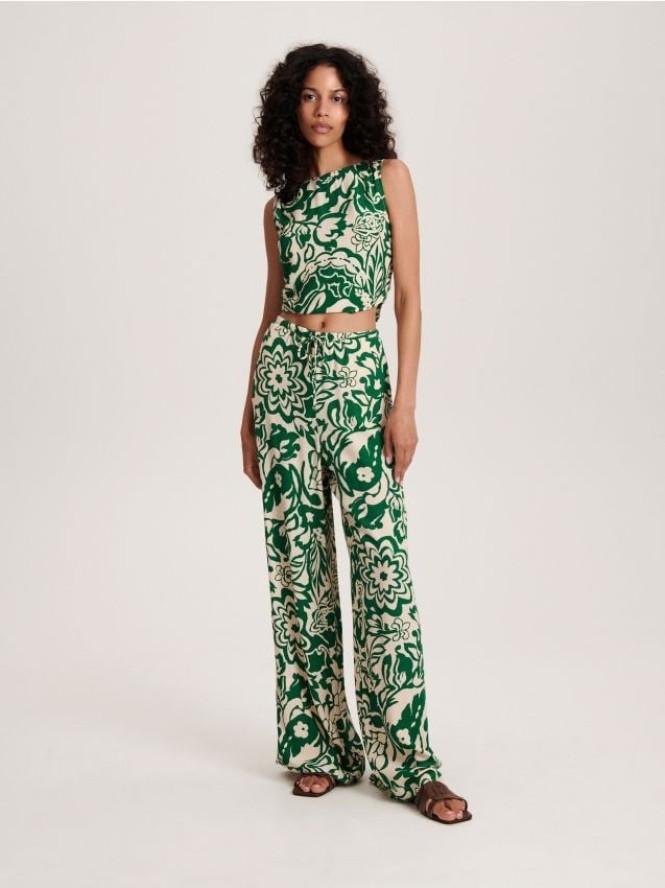 Bluzka z odkrytymi plecami - wielobarwny