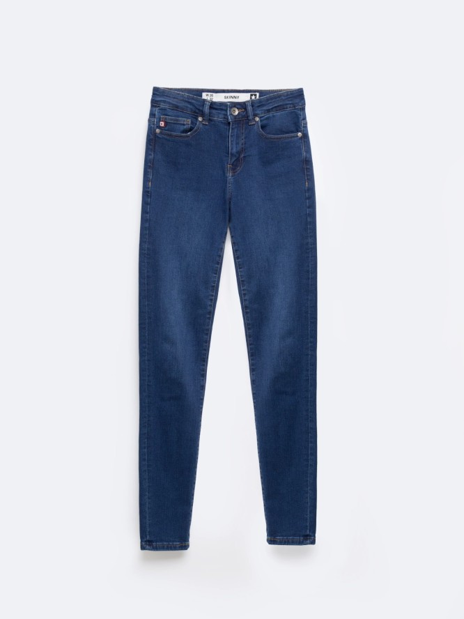 Jeansy damskie skinny niebieskie Adela 358