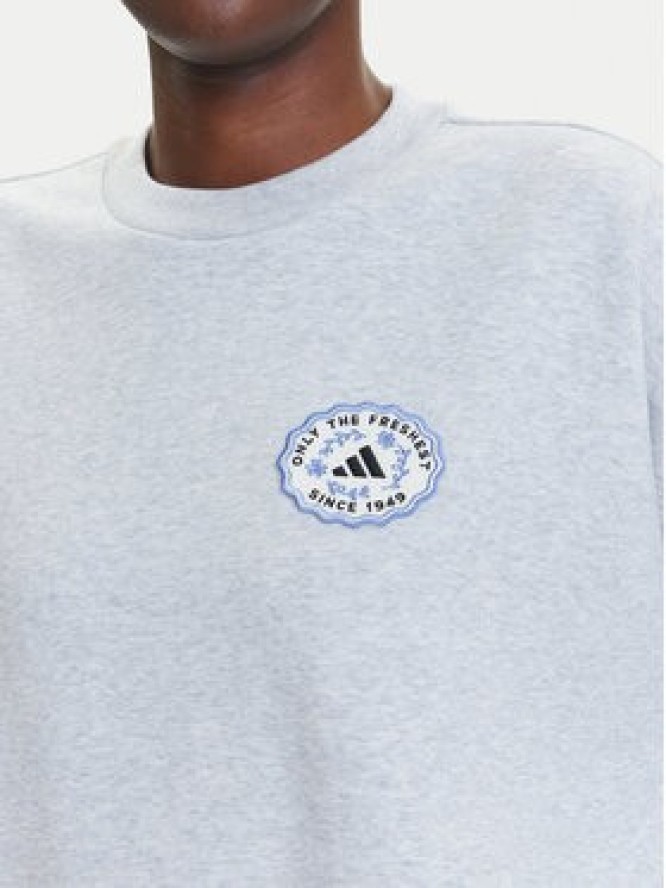 adidas Bluza Farmers Market Graphic JM4210 Szary Loose Fit