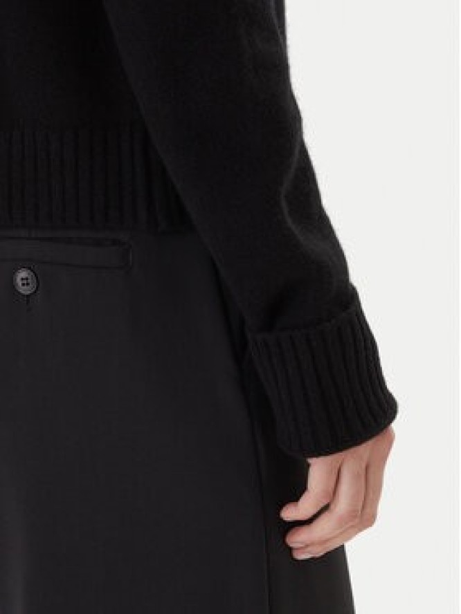 KAOS Sweter RI1KT018 0001 Czarny Regular Fit