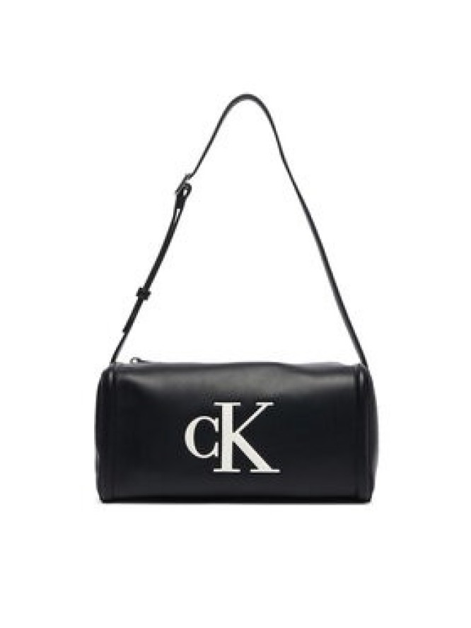 Calvin Klein Torebka Bold Ck Slouchy Shoulder Bag LV04F3894G Czarny