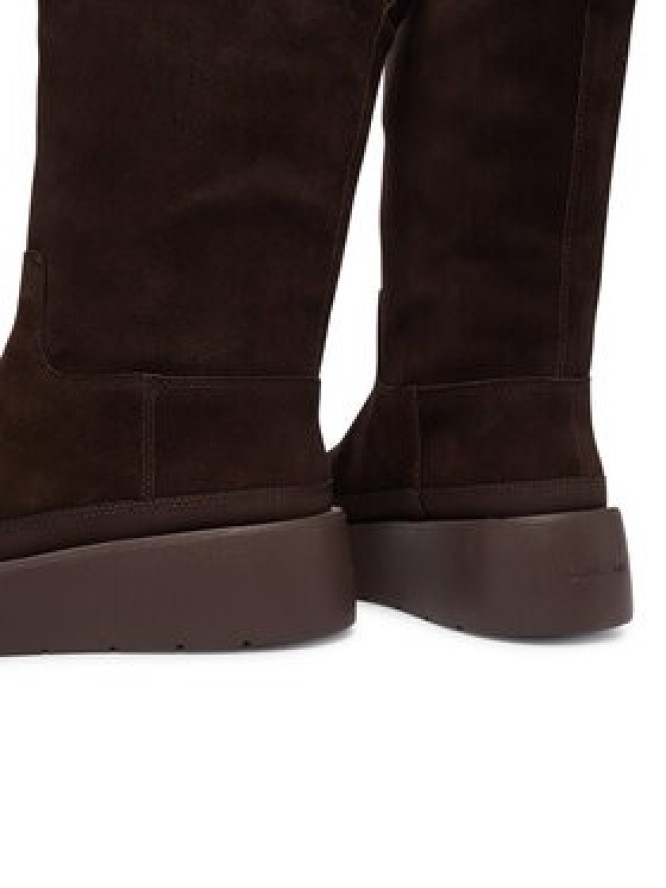 Calvin Klein Śniegowce Flatform Mid Boot Suede Wl HW0HW03181 Brązowy