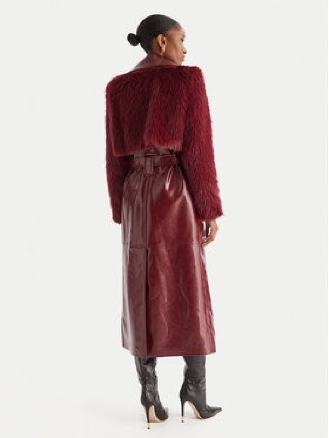 Babylon Płaszcz przejściowy S00772 Bordowy Regular Fit