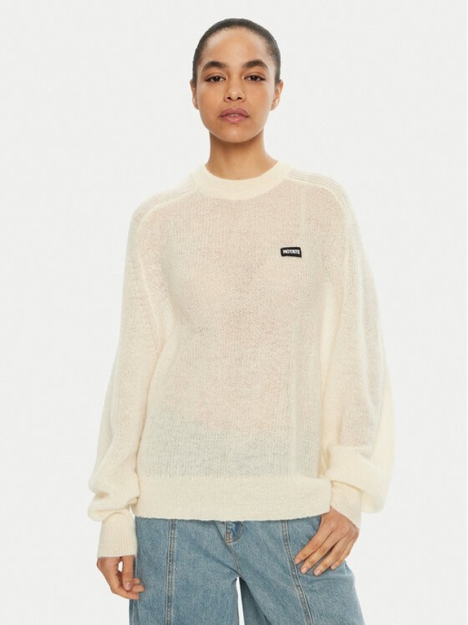 ROTATE Sweter 113769 Écru Regular Fit