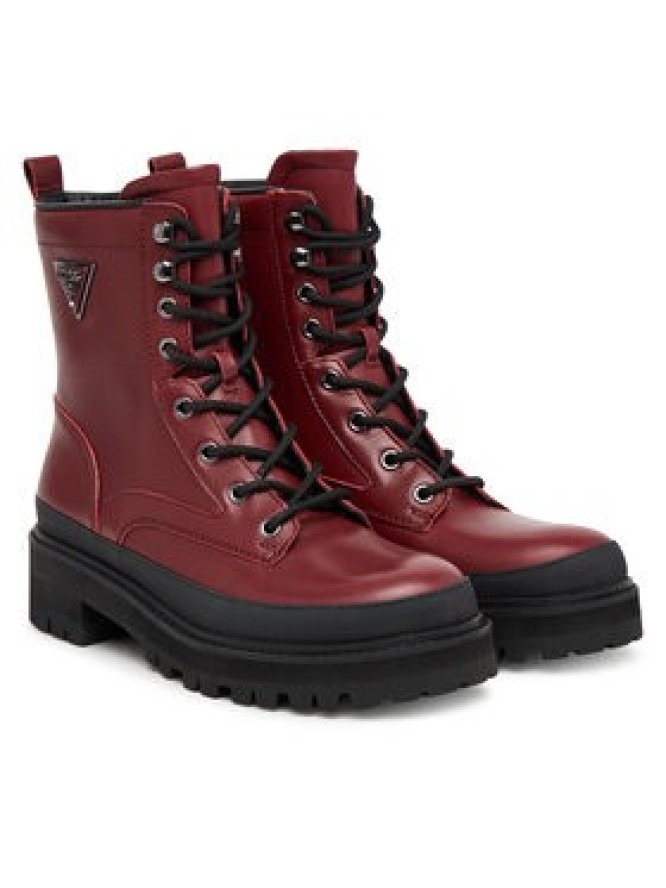 Guess Trzewiki FLFB2D LEA10 Bordowy