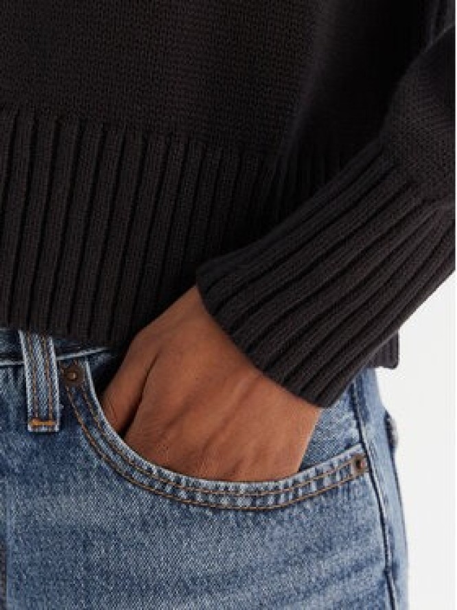 Calvin Klein Jeans Golf Chenille Monologo LV047D354G Czarny Regular Fit