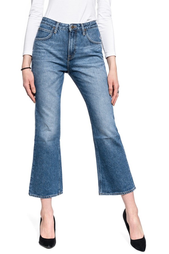 DAMSKIE SPODNIE JEANSOWE LEE CROPPED BOOT L30NRDQF 112106537
