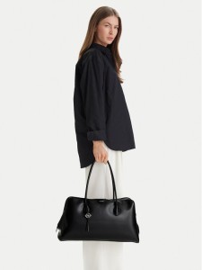 Calvin Klein Torebka Emblem Trio Large Work Bag LV04F3368G Czarny