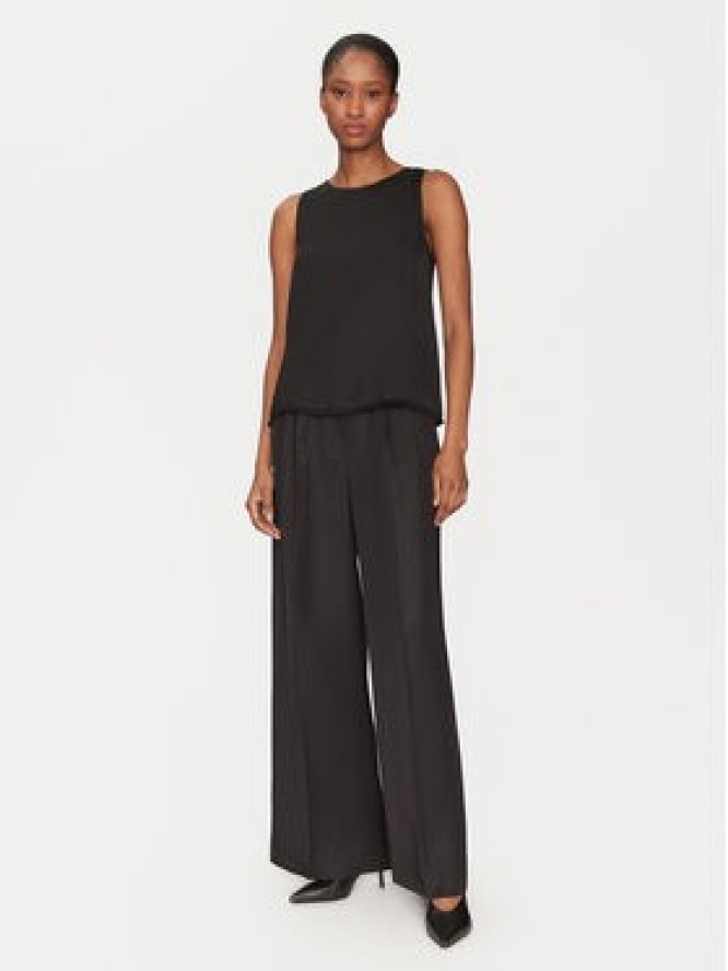 Marella Spodnie palazzo Pianosa 2515131041 Czarny Wide Leg