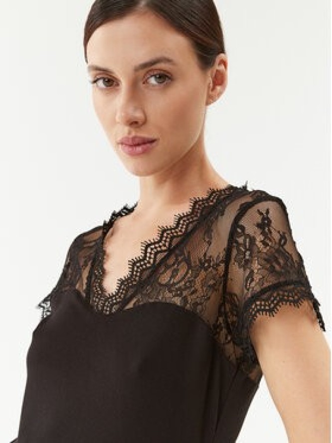 Morgan Bluzka 232-DLAMI Czarny Slim Fit