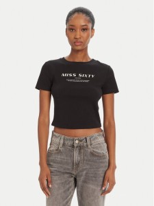 Miss Sixty T-Shirt 6L1SJ4300000 Czarny Slim Fit