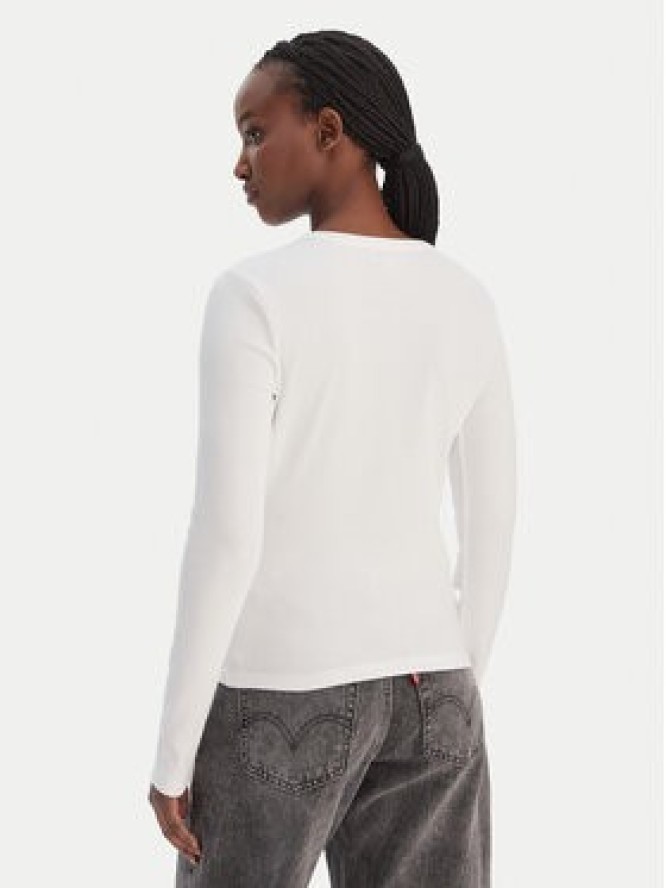 Calvin Klein Jeans Bluzka LV047E205G Biały Slim Fit