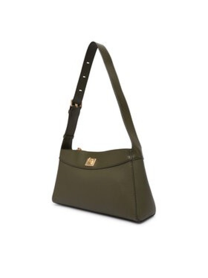 Calvin Klein Torebka Mix Media Shoulder Bag LV04F3886G Zielony ciemny