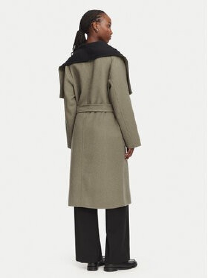 KARL LAGERFELD Płaszcz wełniany B3W15030 Brązowy Relaxed Fit