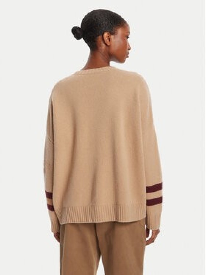 Weekend Max Mara Sweter Pavidi 2525366262 Beżowy Oversize