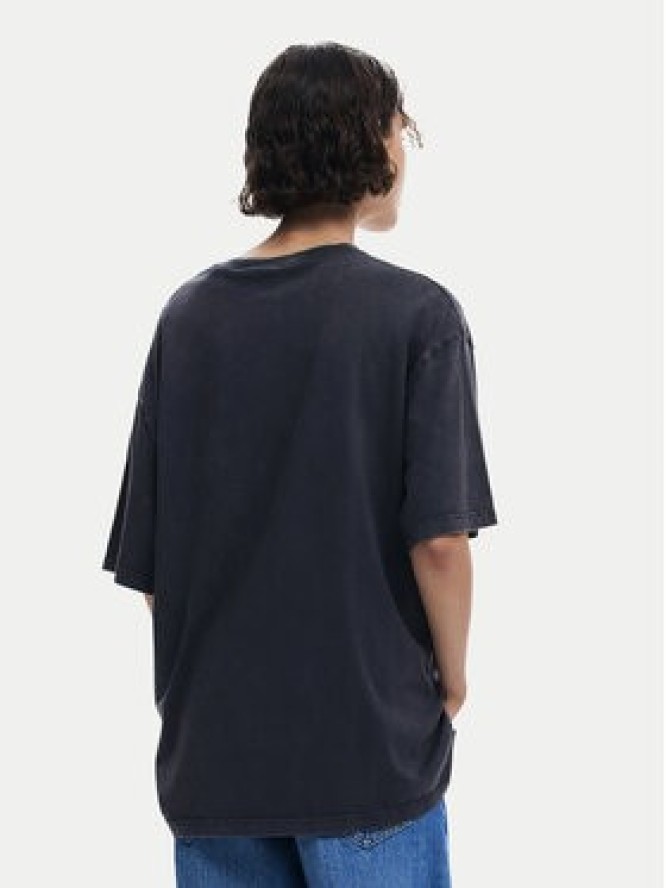 Desigual T-Shirt Donald 25SWTKAH Szary Loose Fit