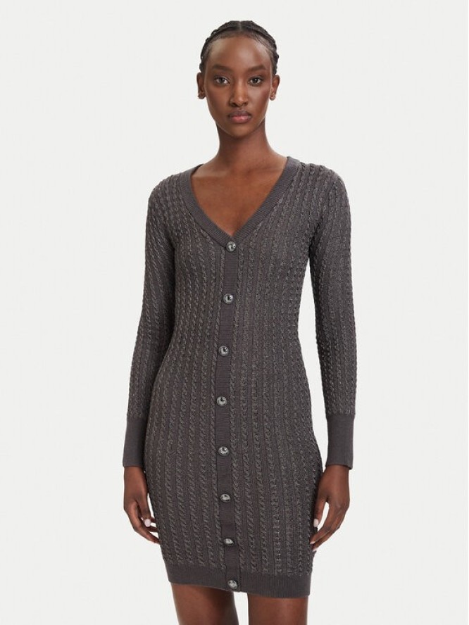 Guess Sukienka dzianinowa W5RK09 Z3KT0 Szary Bodycon Fit