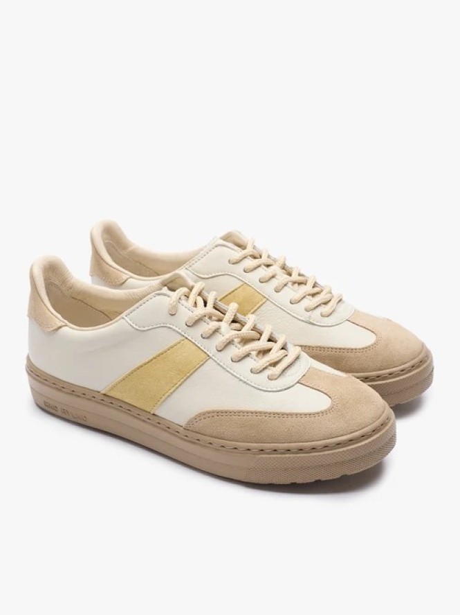 Kremowo-beżowe sneakersy