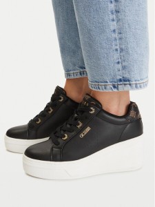 Guess Sneakersy FLTRZY ELE12 Czarny