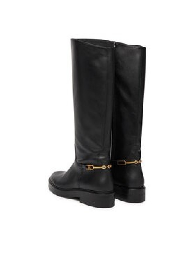 Tommy Hilfiger Oficerki Horsebit Riding FW0FW08863 Czarny