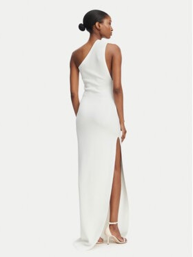 Elisabetta Franchi Sukienka wieczorowa AM-43B-62E2-V600 Biały Slim Fit