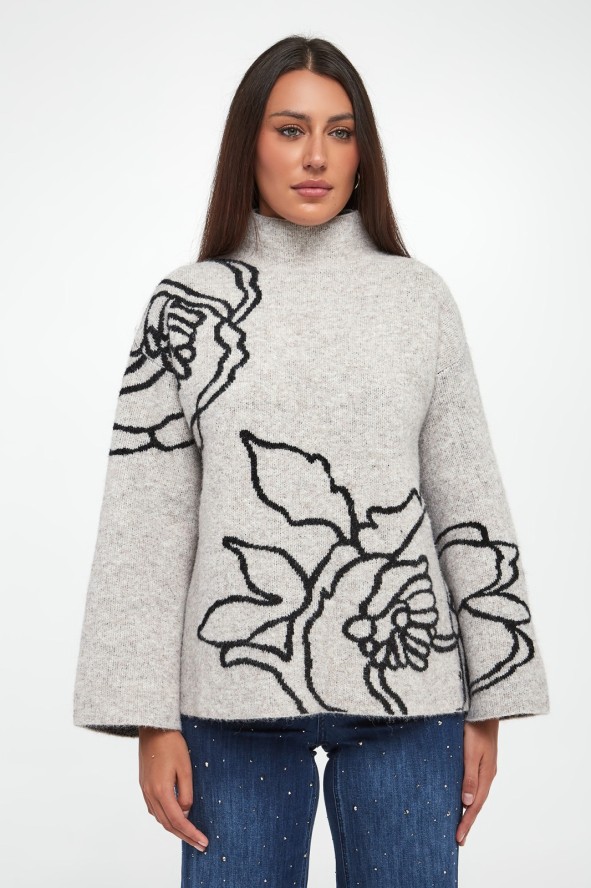 Sweter damski z wełną JOSEPH RIBKOFF