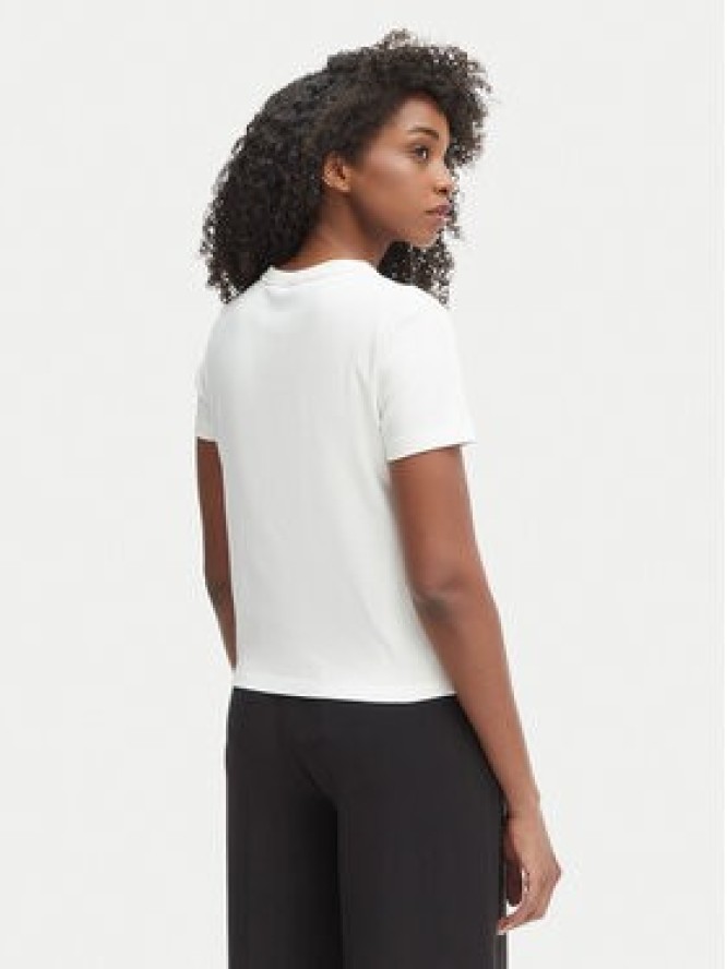 Tommy Hilfiger Bluzka WW0WW48709 Kremowy Slim Fit