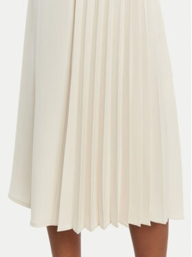 Rinascimento Spódnica midi CFC0122491003 Écru Regular Fit