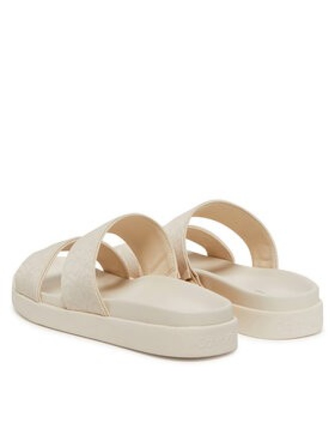 Calvin Klein Klapki Flat Slide Jacq HW0HW02486 Écru