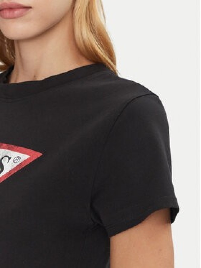 Guess T-Shirt W2BI69 K8FQ1 Czarny Regular Fit