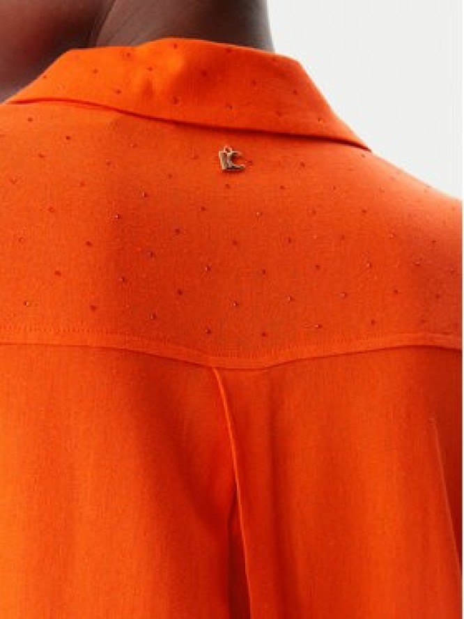 LOLA CASADEMUNT Sukienka koszulowa LS2515015 Pomarańczowy Regular Fit