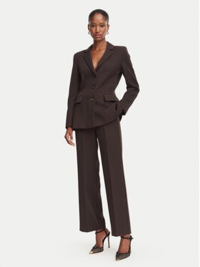 Marella Marynarka Amico1 2625046251 Brązowy ciemny Slim Fit