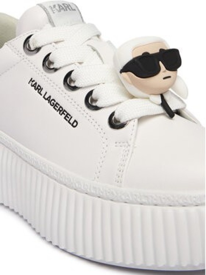 KARL LAGERFELD Sneakersy Kreeper Lo KL42336T Biały