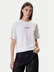 Karl Lagerfeld Jeans T-Shirt A4W17003 Biały Relaxed Fit