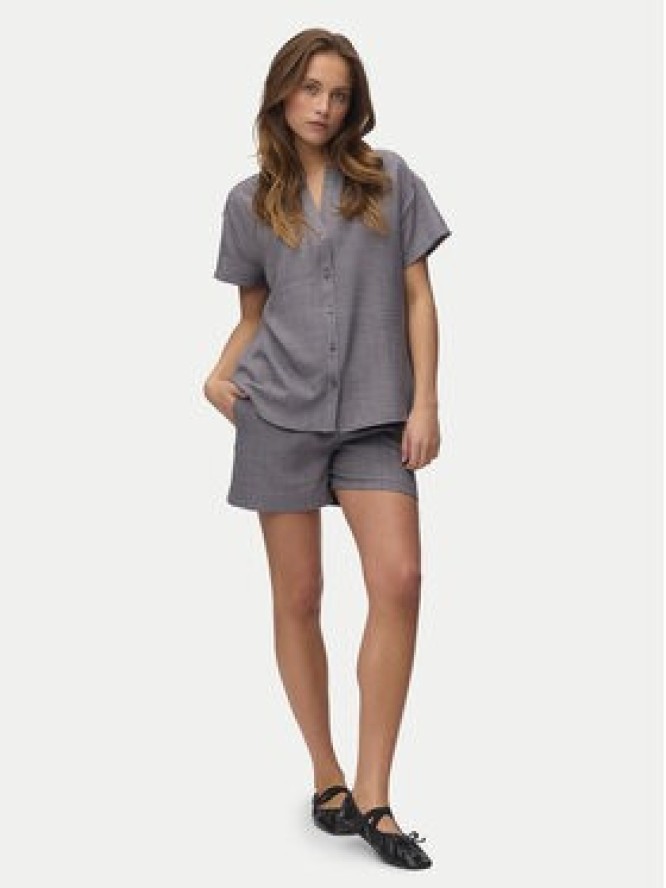 Vero Moda Szorty materiałowe Melaney 10325868 Szary Loose Fit