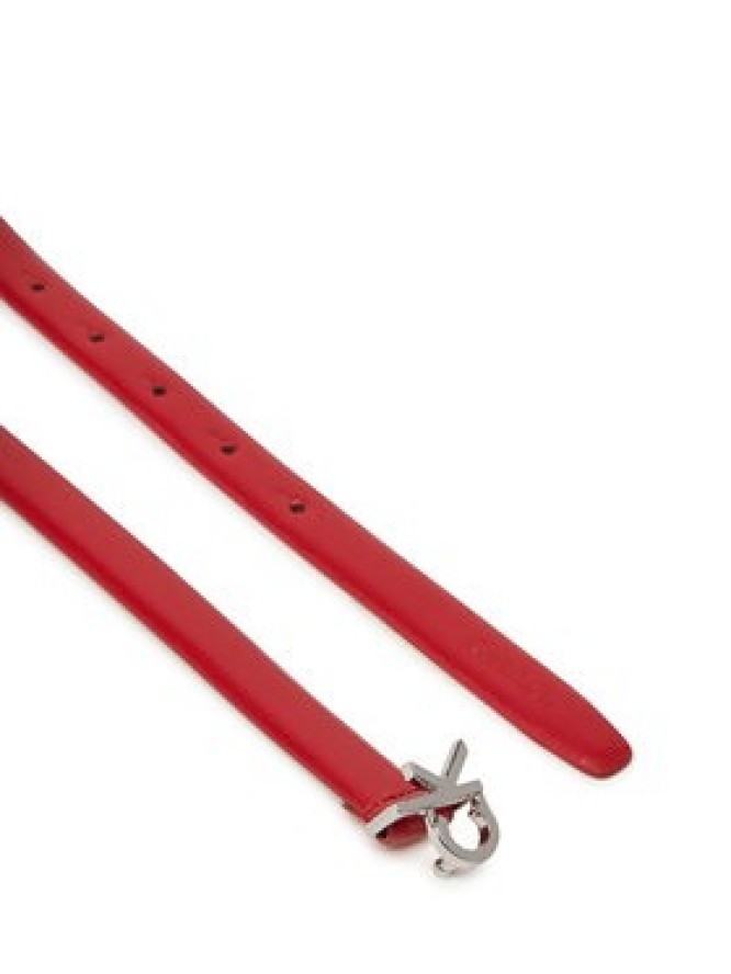 Calvin Klein Pasek Damski Ck Buckle Skinny Belt 1.5 K60K612932 Czerwony