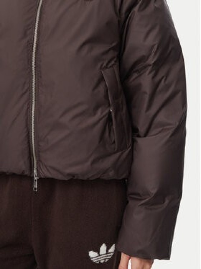 adidas Kurtka zimowa Essentials KR9566 Brązowy ciemny Loose Fit