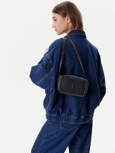 Calvin Klein Torebka Bold Ck Camera Bag LV04F3220G Czarny