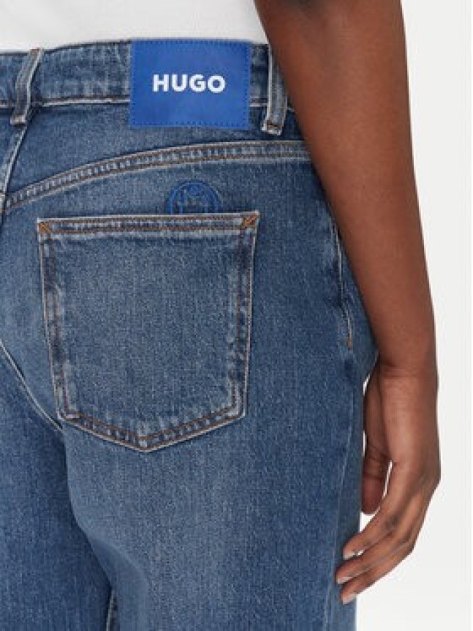 HUGO Jeansy Elyah 50520615 Niebieski Regular Fit