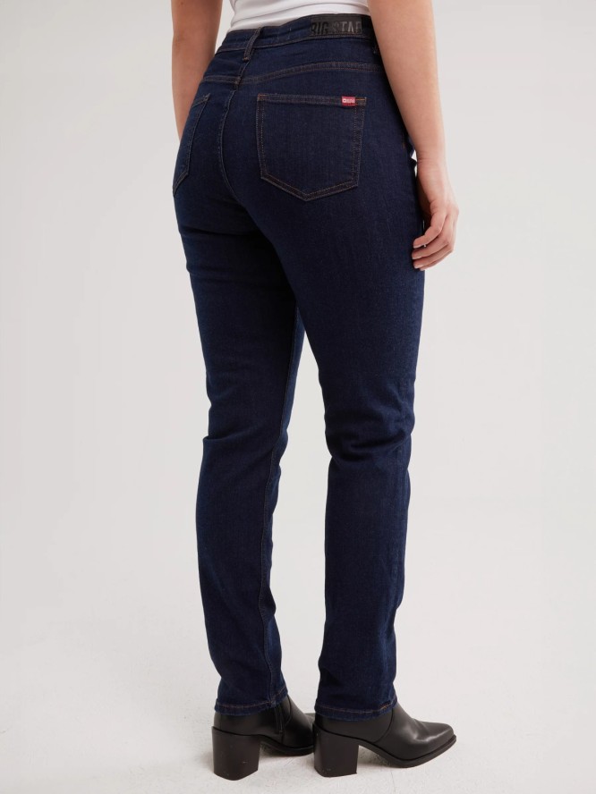 Jeansy damskie z wysokim stanem granatowe Katrina High Waist 720