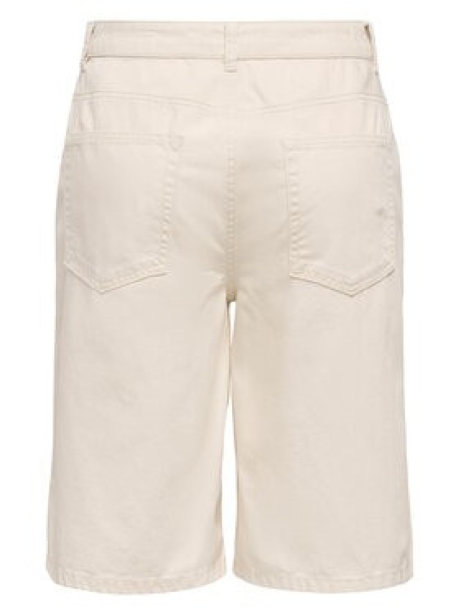 ONLY Bermudy Mate 15374734 Kremowy Loose Fit
