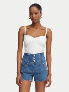 Guess Top W6GH47 W1880 Biały Classic Fit